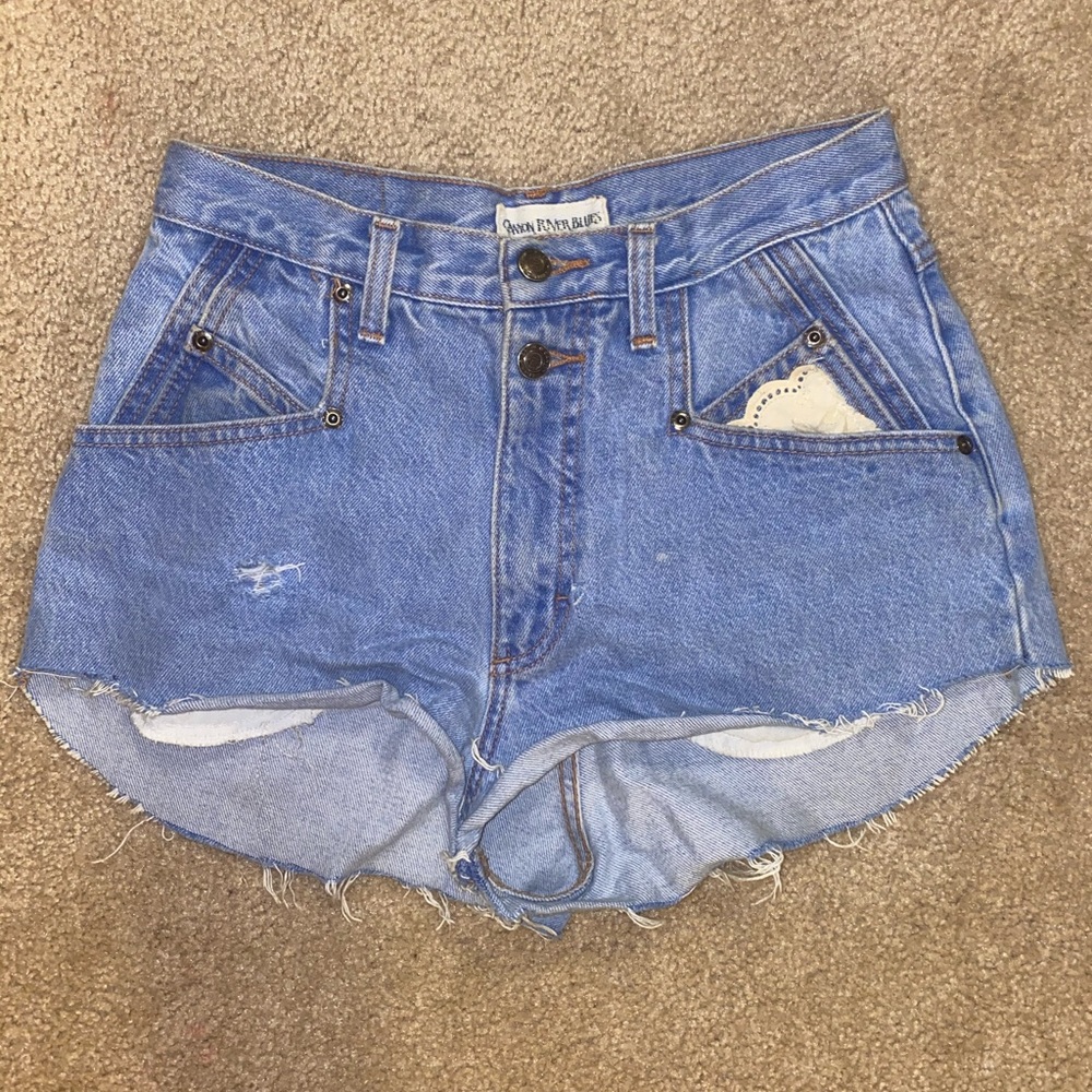 Vintage blue jean shorts